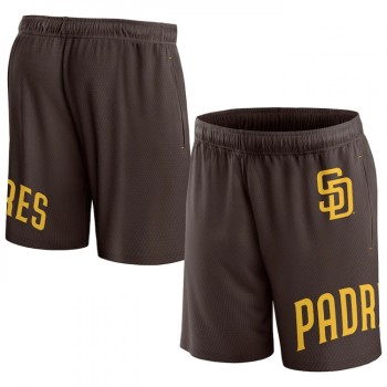 Men's San Diego Padres Brown Clincher Mesh Shorts Men's San Diego Padres Brown Clincher Mesh Shorts
