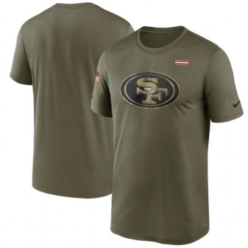 Men's San Francisco 49ers 2021 Olive Salute To Service Legend Performance T-Shirt Men's San Francisco 49ers 2021 Olive Salute To Service Legend Performance T-Shirt