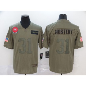 Men's San Francisco 49ers #31 Raheem Mostert Camo Salute To Service Limited Stitched NFL Jersey Men's San Francisco 49ers #31 Raheem Mostert Camo Salute To Service Limited Stitched NFL Jersey