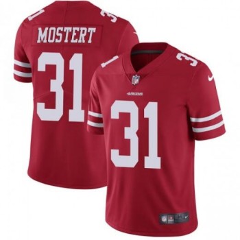 Men's San Francisco 49ers #31 Raheem Mostert Red Vapor Untouchable Limited Stitched NFL Jersey Men's San Francisco 49ers #31 Raheem Mostert Red Vapor Untouchable Limited Stitched NFL Jersey