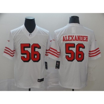 Men's San Francisco 49ers #56 Kwon Alexander 2019 White Vapor Untouchable Limited Stitched NFL Jersey Men's San Francisco 49ers #56 Kwon Alexander 2019 White Vapor Untouchable Limited Stitched NFL Jersey