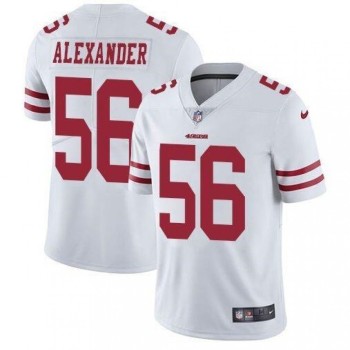 Men's San Francisco 49ers #56 Kwon Alexander White Vapor Untouchable Limited Stitched NFL Jersey Men's San Francisco 49ers #56 Kwon Alexander White Vapor Untouchable Limited Stitched NFL Jersey
