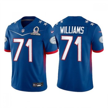 Men's San Francisco 49ers #71 Trent Williams 2022 Royal NFC Pro Bowl Stitched Jersey Men's San Francisco 49ers #71 Trent Williams 2022 Royal NFC Pro Bowl Stitched Jersey
