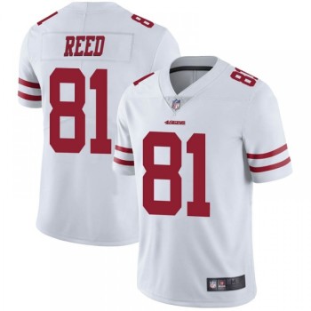 Men's San Francisco 49ers #81 Jordan Reed White Vapor Untouchable Limited Stitched Jersey Men's San Francisco 49ers #81 Jordan Reed White Vapor Untouchable Limited Stitched Jersey
