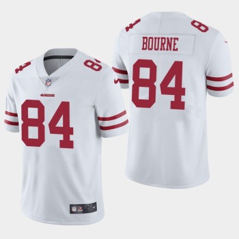 Men's San Francisco 49ers #84 Kendrick Bourne White Vapor Untouchable Limited Stitched NFL Jersey Men's San Francisco 49ers #84 Kendrick Bourne White Vapor Untouchable Limited Stitched NFL Jersey
