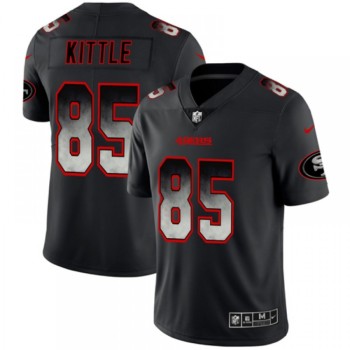 Men's San Francisco 49ers #85 George Kittle Black 2019 Smoke Fashion Limited Stitched NFL Jersey Men's San Francisco 49ers #85 George Kittle Black 2019 Smoke Fashion Limited Stitched NFL Jersey