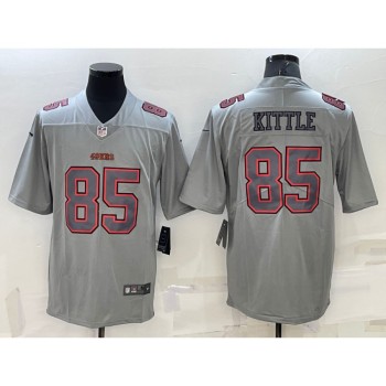 Men's San Francisco 49ers #85 George Kittle Grey Atmosphere Fashion Stitched Jersey Men's San Francisco 49ers #85 George Kittle Grey Atmosphere Fashion Stitched Jersey