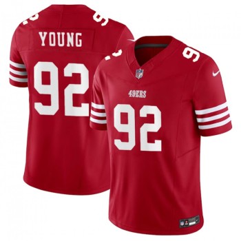 Men's San Francisco 49ers #92 Chase Young Red 2023 F.U.S.E. Stitched Football Jersey Men's San Francisco 49ers #92 Chase Young Red 2023 F.U.S.E. Stitched Football Jersey
