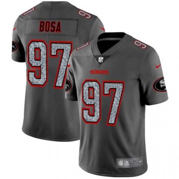 Men's San Francisco 49ers #97 Nick Bosa 2019 Gray Fashion Static Limited Stitched NFL Jersey Men's San Francisco 49ers #97 Nick Bosa 2019 Gray Fashion Static Limited Stitched NFL Jersey