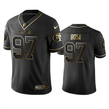 Men's San Francisco 49ers #97 Nick Bosa Black 2019 Golden Edition Limited Stitched NFL Jersey Men's San Francisco 49ers #97 Nick Bosa Black 2019 Golden Edition Limited Stitched NFL Jersey