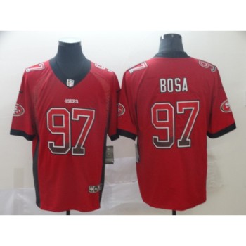 Men's San Francisco 49ers #97 Nick Bosa Red Drift Fashion Color Rush Limited Stitched NFL Jersey Men's San Francisco 49ers #97 Nick Bosa Red Drift Fashion Color Rush Limited Stitched NFL Jersey