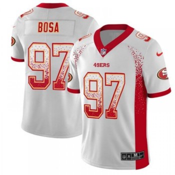 Men's San Francisco 49ers #97 Nick Bosa White 2019 Drift Fashion Color Rush Limited Stitched NFL Jersey Men's San Francisco 49ers #97 Nick Bosa White 2019 Drift Fashion Color Rush Limited Stitched NFL Jersey