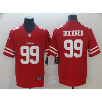 Men's San Francisco 49ers #99 DeForest Buckner Red Vapor Untouchable Limited Stitched NFL Jersey Men's San Francisco 49ers #99 DeForest Buckner Red Vapor Untouchable Limited Stitched NFL Jersey