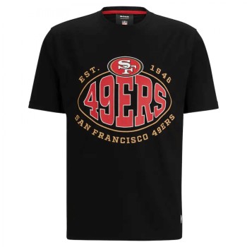 Men's San Francisco 49ers Black BOSS X Trap T-Shirt Men's San Francisco 49ers Black BOSS X Trap T-Shirt