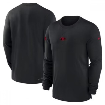 Men's San Francisco 49ers Black Performance Long Sleeve T-Shirt Men's San Francisco 49ers Black Performance Long Sleeve T-Shirt