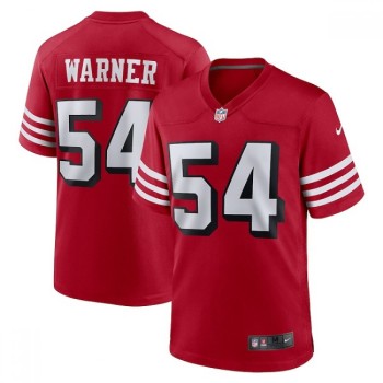 Men's San Francisco 49ers Fred Warner Scarlet New Vapor Untouchable Limited Stitched Football Jersey Men's San Francisco 49ers Fred Warner Scarlet New Vapor Untouchable Limited Stitched Football Jersey