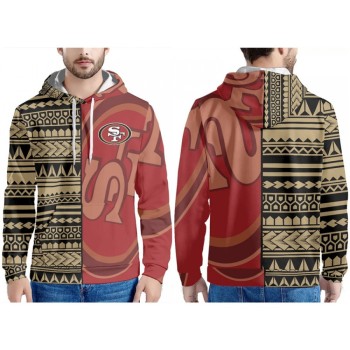 Men's San Francisco 49ers Red/Gold Pullover Hoodie Men's San Francisco 49ers Red/Gold Pullover Hoodie