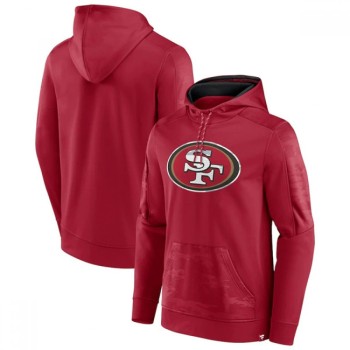 Men's San Francisco 49ers Red On The Ball Pullover Hoodie Men's San Francisco 49ers Red On The Ball Pullover Hoodie