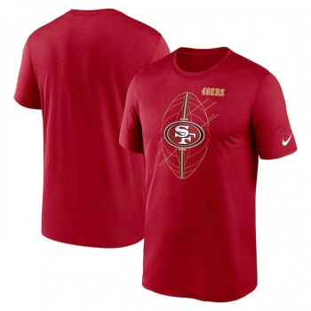 Men's San Francisco 49ers Red Legend Icon Performance T-Shirt Men's San Francisco 49ers Red Legend Icon Performance T-Shirt