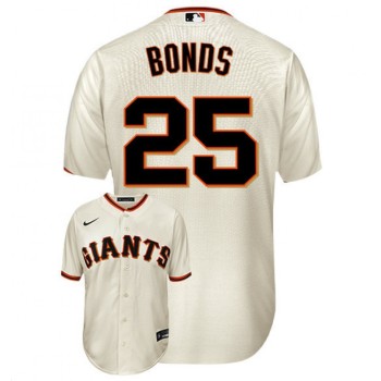 Men's San Francisco Giants #25 Barry Bonds Cream Cool Base Stitched Jersey Men's San Francisco Giants #25 Barry Bonds Cream Cool Base Stitched Jersey