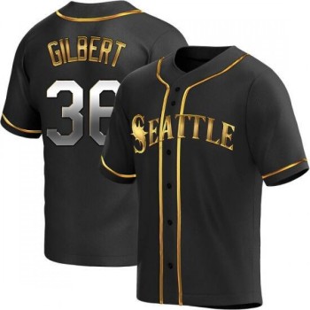 Men's Seattle Mariners #36 Logan Gilbert Black Stitched jersey Men's Seattle Mariners #36 Logan Gilbert Black Stitched jersey
