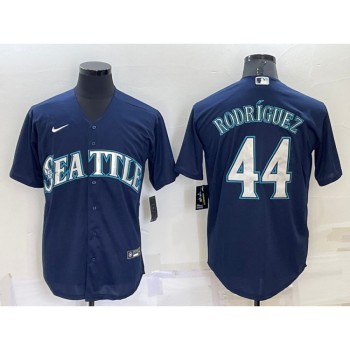 Men's Seattle Mariners #44 Julio Rodriguez Navy Cool Base Stitched jersey Men's Seattle Mariners #44 Julio Rodriguez Navy Cool Base Stitched jersey