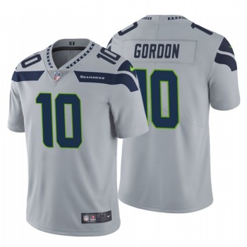 Men's Seattle Seahawks #10 Josh Gordon Grey Vapor Untouchable Limited Stitched Jersey Men's Seattle Seahawks #10 Josh Gordon Grey Vapor Untouchable Limited Stitched Jersey