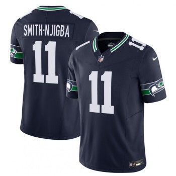Men's Seattle Seahawks #11 Jaxon Smith-Njigba 2023 F.U.S.E. Navy Limited Stitched Football Jersey Men's Seattle Seahawks #11 Jaxon Smith-Njigba 2023 F.U.S.E. Navy Limited Stitched Football Jersey