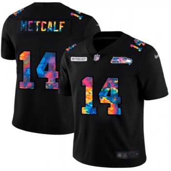 Men's Seattle Seahawks #14 D.K. Metcalf 2020 Black Crucial Catch Limited Stitched Jersey Men's Seattle Seahawks #14 D.K. Metcalf 2020 Black Crucial Catch Limited Stitched Jersey