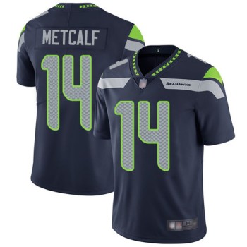 Men's Seattle Seahawks #14 D.K. Metcalf Navy Vapor Untouchable Limited Stitched NFL Jersey Men's Seattle Seahawks #14 D.K. Metcalf Navy Vapor Untouchable Limited Stitched NFL Jersey