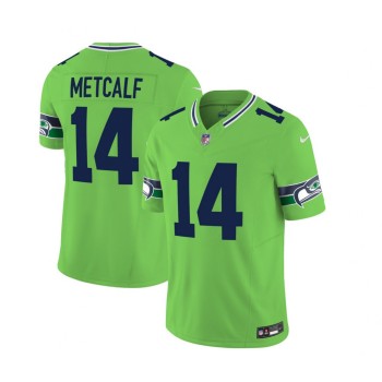 Men's Seattle Seahawks #14 DK Metcalf 2023 F.U.S.E. Green Limited Stitched Football Jersey Men's Seattle Seahawks #14 DK Metcalf 2023 F.U.S.E. Green Limited Stitched Football Jersey