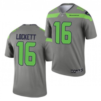 Men's Seattle Seahawks #16 Tyler Lockett Grey Inverted Legend Stitched Jersey Men's Seattle Seahawks #16 Tyler Lockett Grey Inverted Legend Stitched Jersey