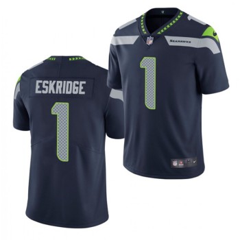 Men's Seattle Seahawks #1 D'Wayne Eskridge Navy Vapor Untouchable Limited Stitched Jersey Men's Seattle Seahawks #1 D'Wayne Eskridge Navy Vapor Untouchable Limited Stitched Jersey