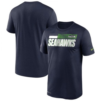 Men's Seattle Seahawks 2020 Navy Sideline Impact Legend Performance T-Shirt Men's Seattle Seahawks 2020 Navy Sideline Impact Legend Performance T-Shirt