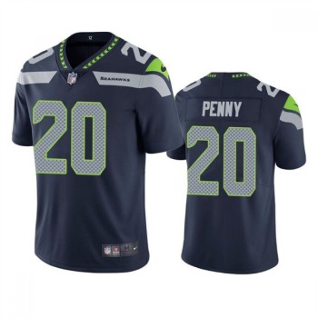 Men's Seattle Seahawks #20 Rashaad Penny Navy Vapor Untouchable Limited Stitched Jersey Men's Seattle Seahawks #20 Rashaad Penny Navy Vapor Untouchable Limited Stitched Jersey