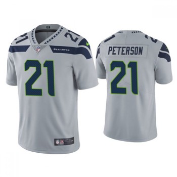 Men's Seattle Seahawks #21 Adrian Peterson Grey Vapor Untouchable Limited Stitched Jersey Men's Seattle Seahawks #21 Adrian Peterson Grey Vapor Untouchable Limited Stitched Jersey