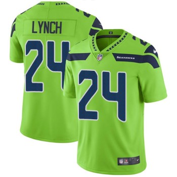 Men's Seattle Seahawks #24 Marshawn Lynch Green Vapor Untouchable Limited Stitched NFL Jersey Men's Seattle Seahawks #24 Marshawn Lynch Green Vapor Untouchable Limited Stitched NFL Jersey