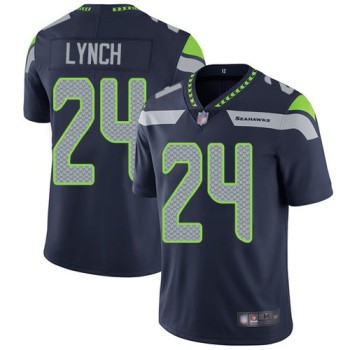 Men's Seattle Seahawks #24 Marshawn Lynch Navy Blue Vapor Untouchable Limited Stitched NFL Jersey Men's Seattle Seahawks #24 Marshawn Lynch Navy Blue Vapor Untouchable Limited Stitched NFL Jersey
