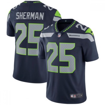 Men's Seattle Seahawks #25 Richard Sherman College Navy Vapor Untouchable Limited Stitched NFL Jersey Men's Seattle Seahawks #25 Richard Sherman College Navy Vapor Untouchable Limited Stitched NFL Jersey