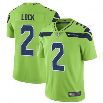 Men's Seattle Seahawks #2 Drew Lock Green Vapor Untouchable Limited Stitched Jersey Men's Seattle Seahawks #2 Drew Lock Green Vapor Untouchable Limited Stitched Jersey