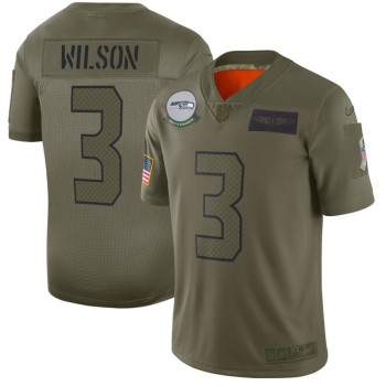 Men's Seattle Seahawks #3 Russell Wilson 2019 Camo Salute To Service Limited Stitched NFL Jersey Men's Seattle Seahawks #3 Russell Wilson 2019 Camo Salute To Service Limited Stitched NFL Jersey