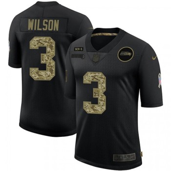 Men's Seattle Seahawks #3 Russell Wilson 2020 Black Camo Salute To Service Limited Stitched Jersey Men's Seattle Seahawks #3 Russell Wilson 2020 Black Camo Salute To Service Limited Stitched Jersey