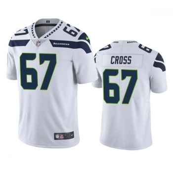 Men's Seattle Seahawks #67 Charles Cross White Vapor Untouchable Limited Stitched Jersey Men's Seattle Seahawks #67 Charles Cross White Vapor Untouchable Limited Stitched Jersey