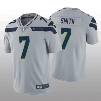 Men's Seattle Seahawks #7 Geno Smith Grey Vapor Untouchable Limited Stitched Jersey Men's Seattle Seahawks #7 Geno Smith Grey Vapor Untouchable Limited Stitched Jersey