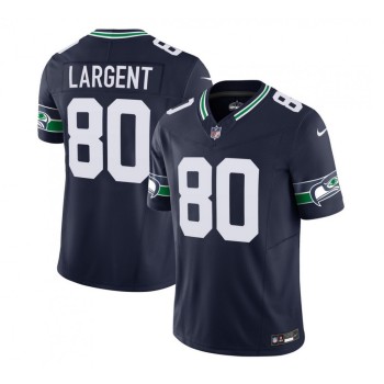 Men's Seattle Seahawks #80 Steve Largent 2023 F.U.S.E. Navy Limited Stitched Football Jersey Men's Seattle Seahawks #80 Steve Largent 2023 F.U.S.E. Navy Limited Stitched Football Jersey