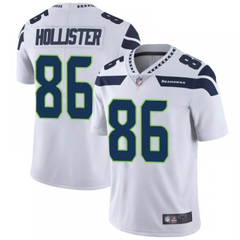 Men's Seattle Seahawks #86 Jacob Hollister White Vapor Untouchable Limited Stitched Jersey Men's Seattle Seahawks #86 Jacob Hollister White Vapor Untouchable Limited Stitched Jersey