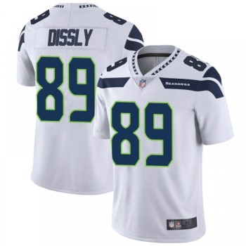 Men's Seattle Seahawks #89 Will Dissly White Vapor Untouchable Limited Stitched Jersey Men's Seattle Seahawks #89 Will Dissly White Vapor Untouchable Limited Stitched Jersey