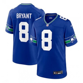 Men's Seattle Seahawks #8 Coby Bryant Royal Throwback Player Stitched Game Jersey Men's Seattle Seahawks #8 Coby Bryant Royal Throwback Player Stitched Game Jersey
