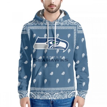 Men's Seattle Seahawks Navy Pullover Hoodie Men's Seattle Seahawks Navy Pullover Hoodie