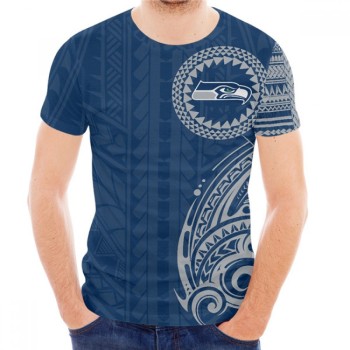 Men's Seattle Seahawks Navy T-Shirt Men's Seattle Seahawks Navy T-Shirt